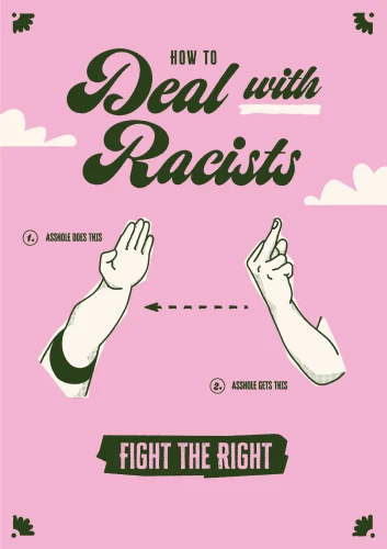 Plakat gegen Rechts von David Cords